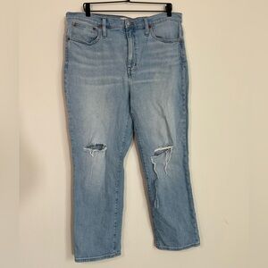 Madewell High-Rise Slim Crop Boyjean